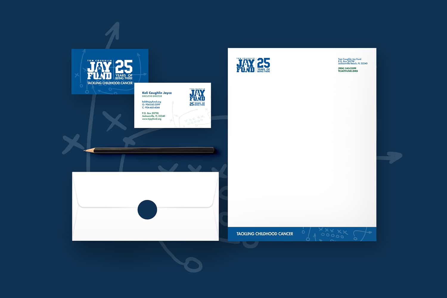 Jay Fund Foundation Branding, Business Cards, and Letterhead by Digital Marketing Agency Beson4 in Jacksonville, FL